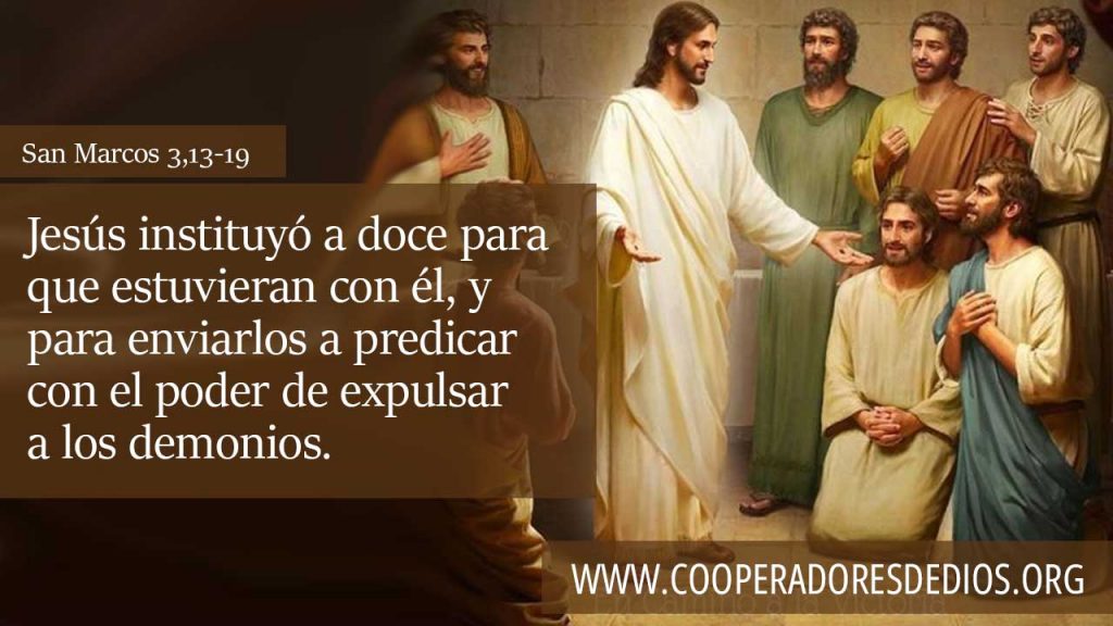 Jesús elije a sus 12 discípulas
