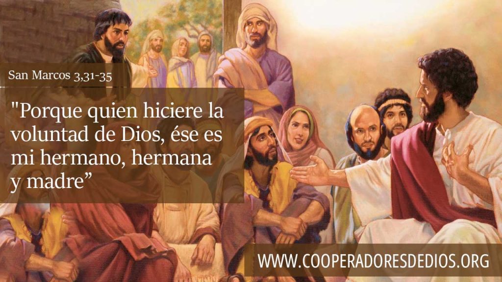 Jesús junto a sus seguidores.
