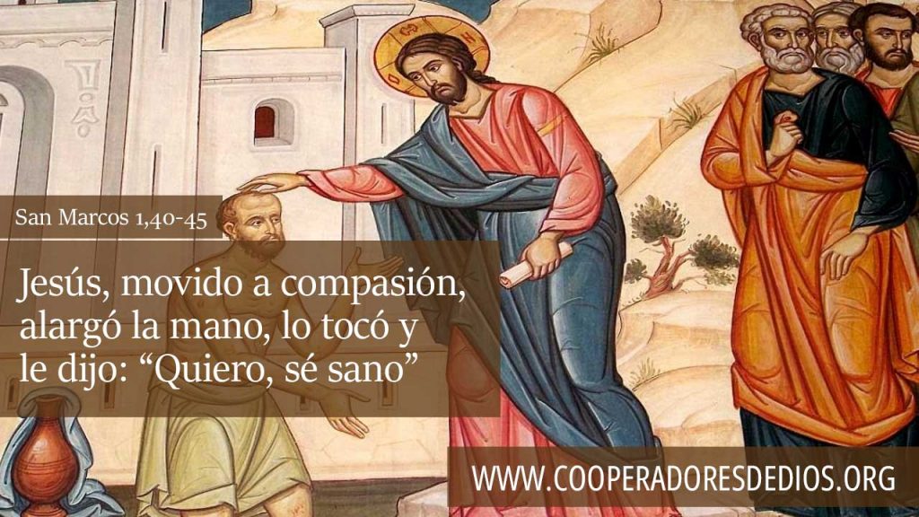 Jesús cura un leproso